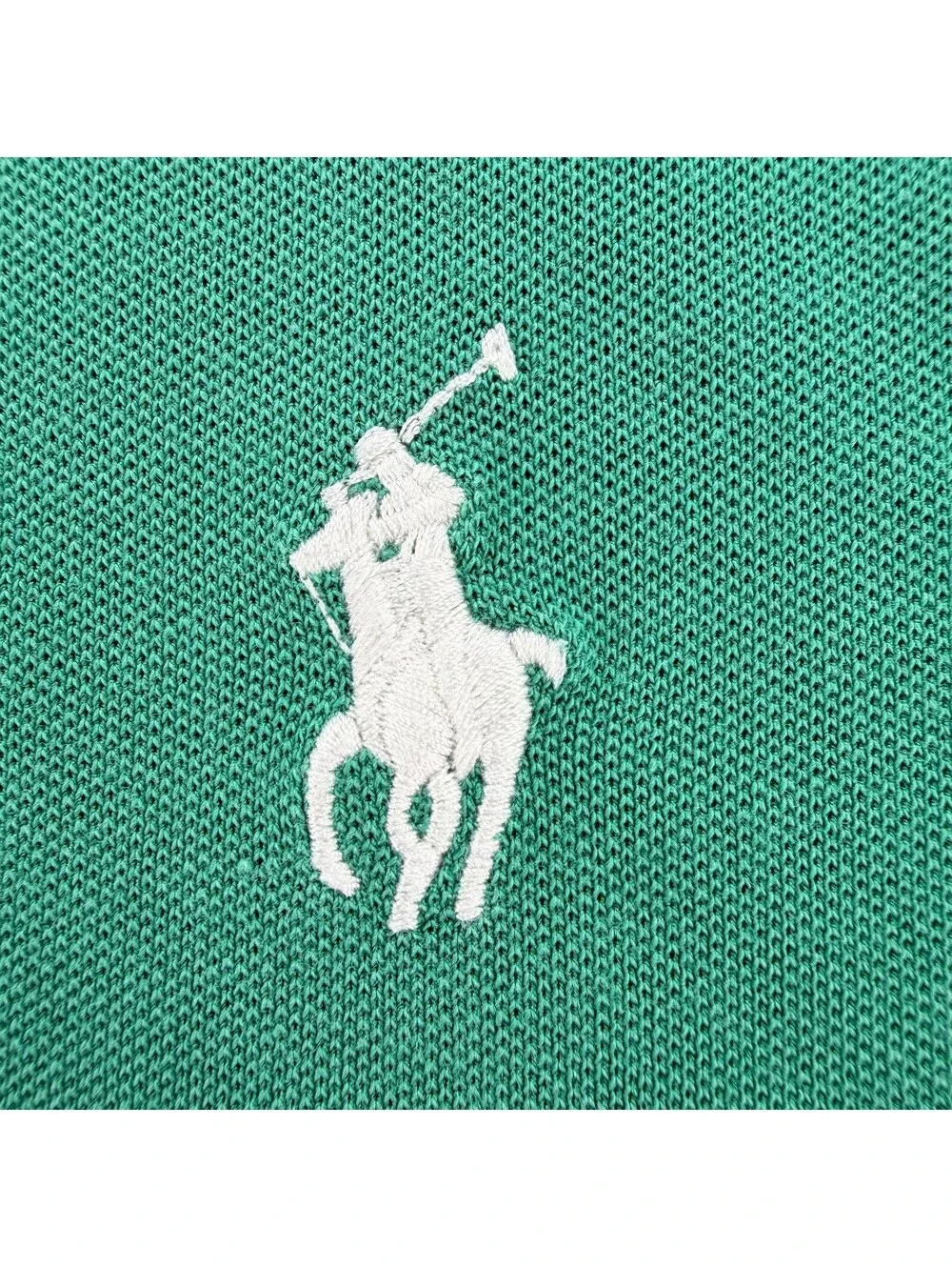 Polo Golf Ralph Lauren Men's XL Green Stretch Polo Shirt Plaid Trim Pony